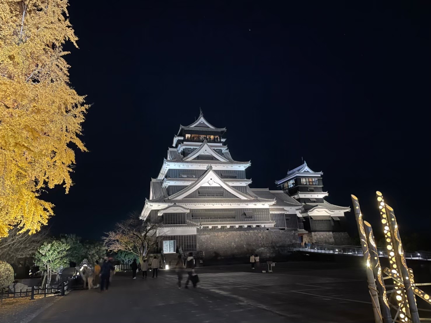 夜の熊本城
